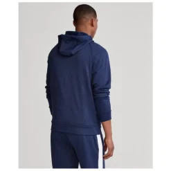 Navy Blue Hooded Sweatshirt with Kangaroo Pocket