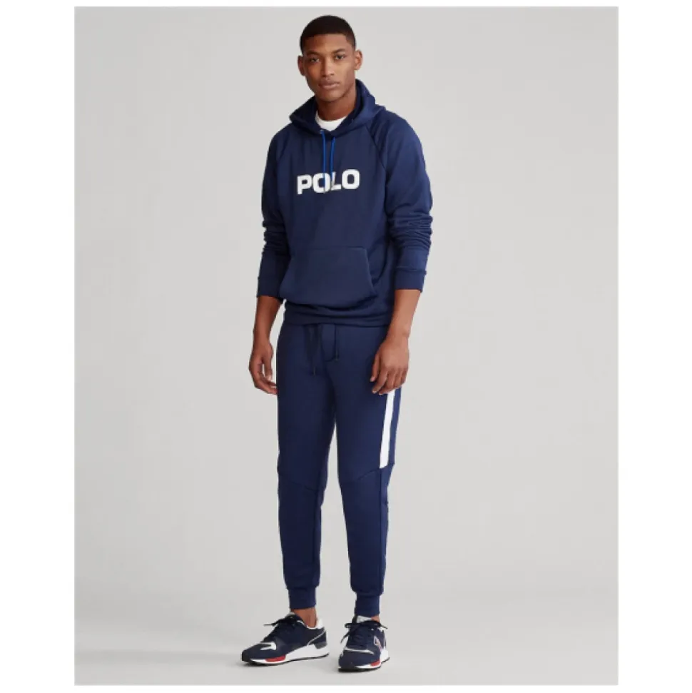 Navy Blue Hooded Sweatshirt with Kangaroo Pocket