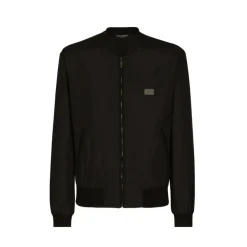 Nylon Jacket With Branded Tag
