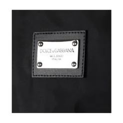 Nylon Jacket With Branded Tag