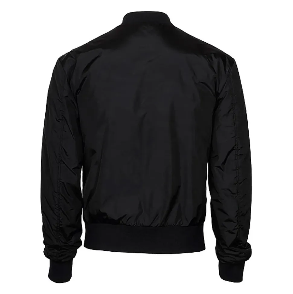 Nylon Jacket With Branded Tag