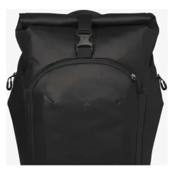 Nylon Roll Top Backpack with Laptop Compartment