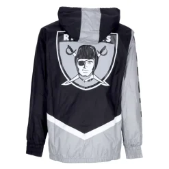 Oakland Raiders Windbreaker Full Zip Black