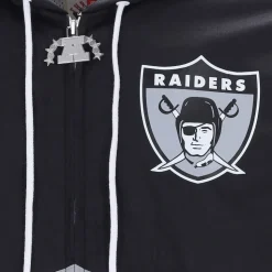 Oakland Raiders Windbreaker Full Zip Black
