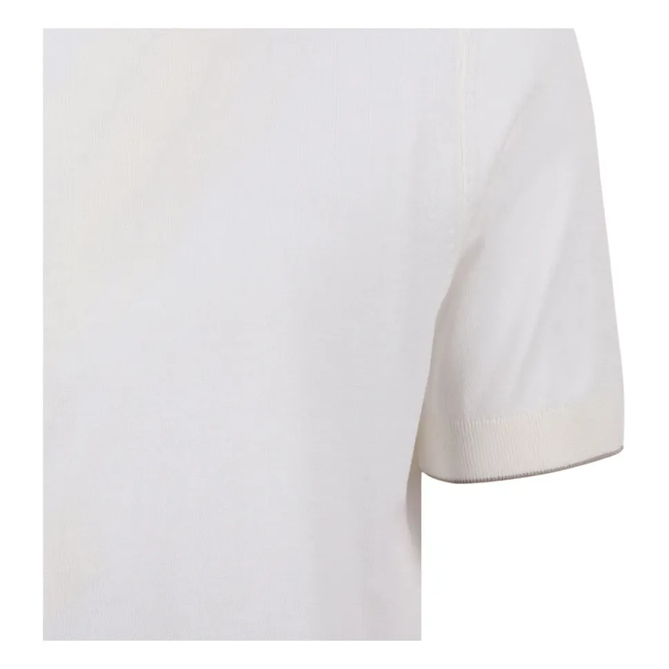 Open Short-Sleeve Knit T-Shirt