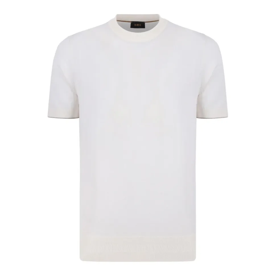 Open Short-Sleeve Knit T-Shirt