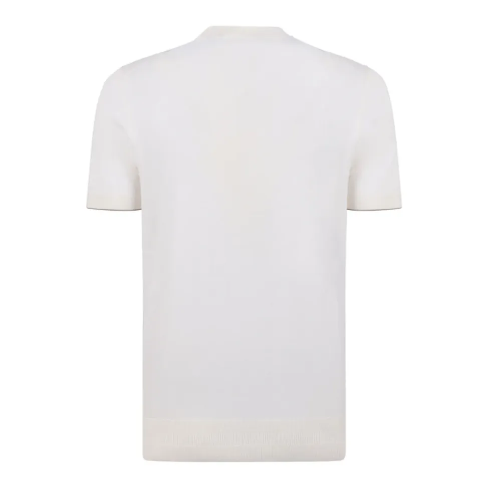 Open Short-Sleeve Knit T-Shirt