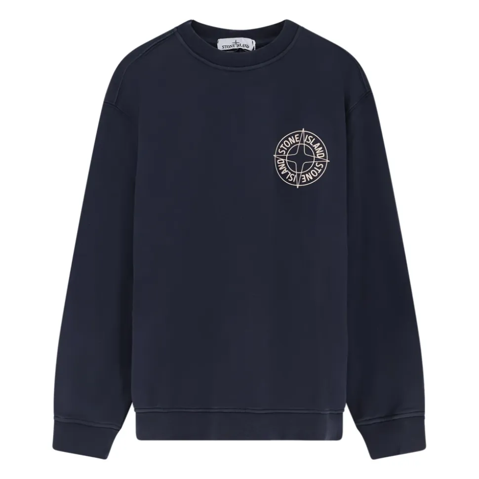 Outline Compass Printed Sweatshirt