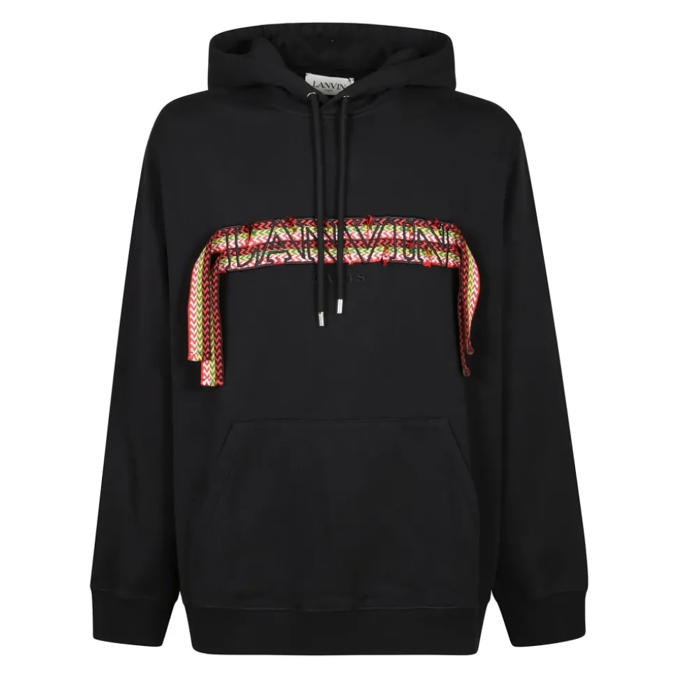Oversized Hoodie with Curb Lace