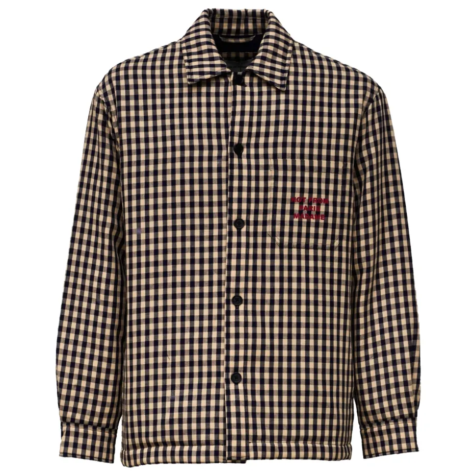 Oversized Padded Check Shirt