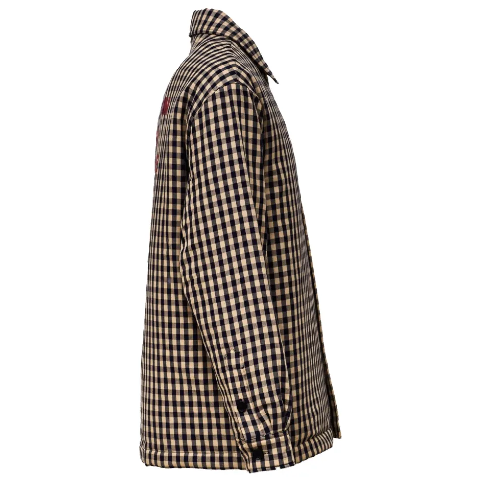 Oversized Padded Check Shirt