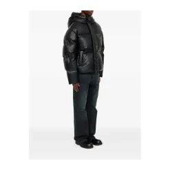 Padded Faux Leather Jacket