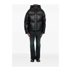 Padded Faux Leather Jacket