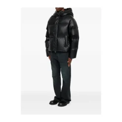 Padded Faux Leather Jacket