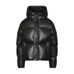 Padded Faux Leather Jacket