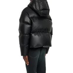 Padded Faux Leather Jacket
