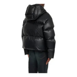 Padded Faux Leather Jacket