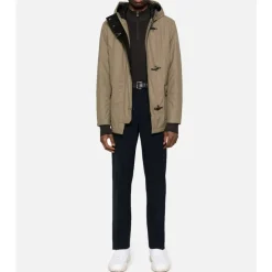 Padded 3-Hook Parka with Hood