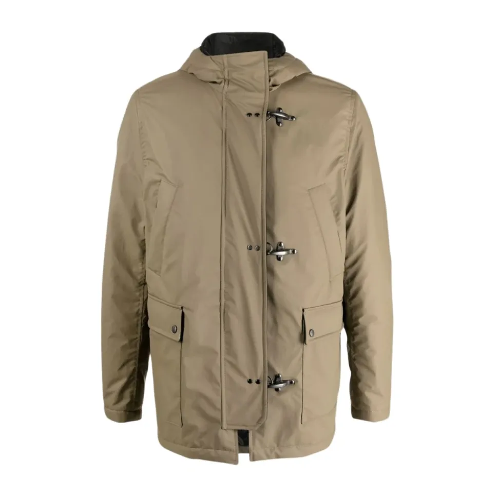 Padded 3-Hook Parka with Hood