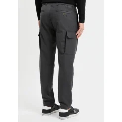 Pantalone cargo sartoriale in misto lana