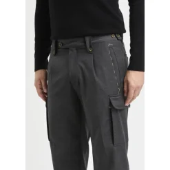 Pantalone cargo sartoriale in misto lana