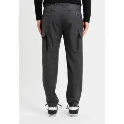 Pantalone cargo sartoriale in misto lana