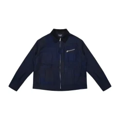 Patchwork Jacquard Zip Jacket