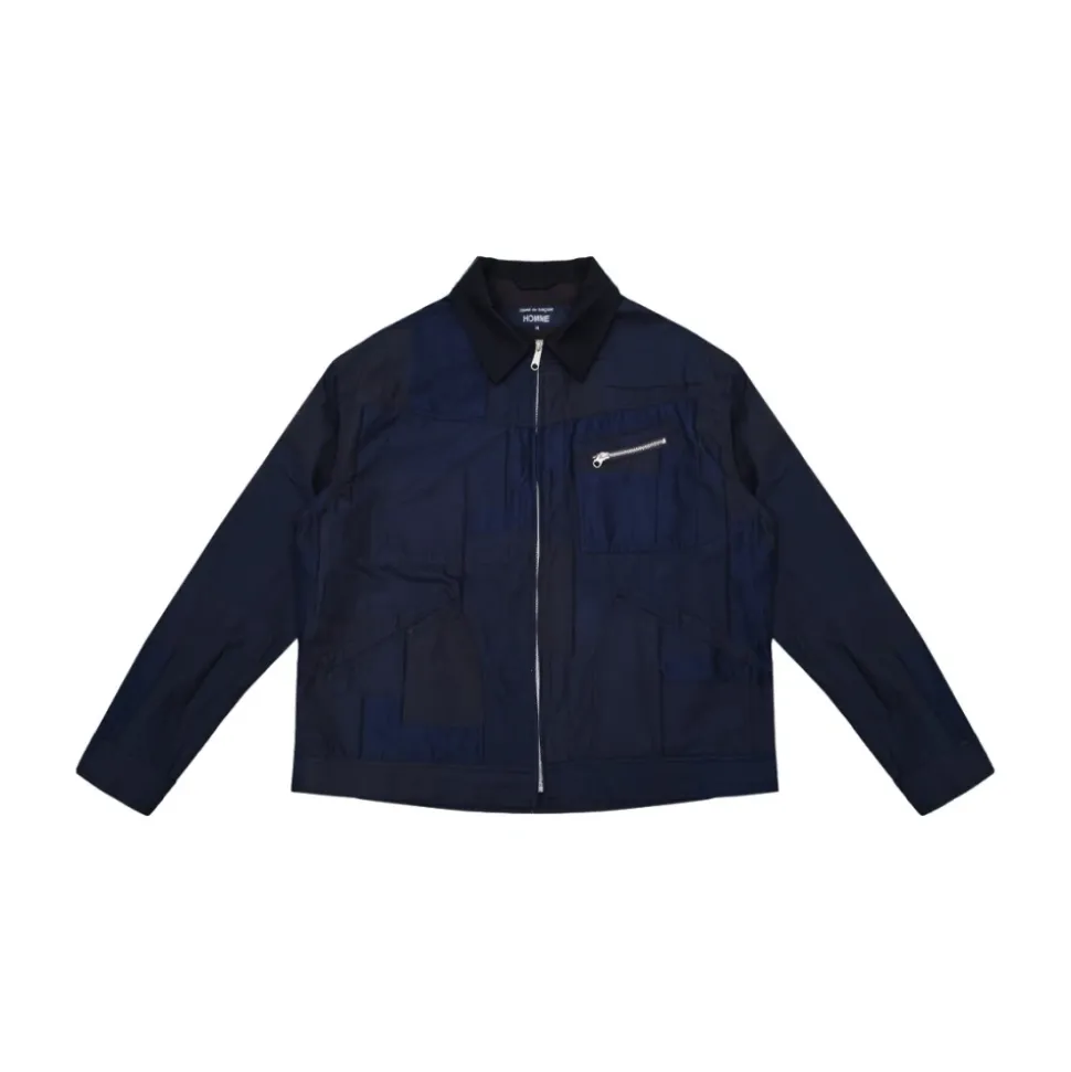 Patchwork Jacquard Zip Jacket