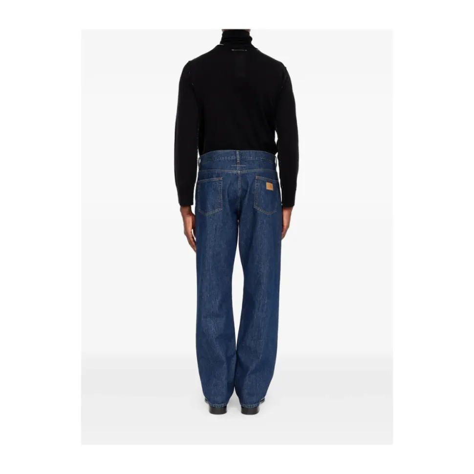 Patchwork Straight Jeans