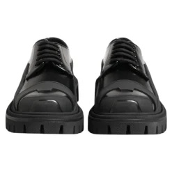 Patent Leather Trekking Derby Shoes