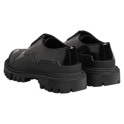 Patent Leather Trekking Derby Shoes