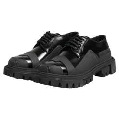 Patent Leather Trekking Derby Shoes