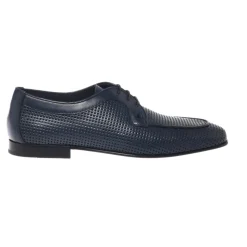 Perforated Leather Lace-up Shoes