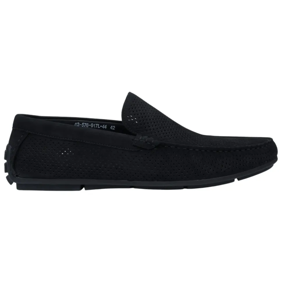 Perforated Nubuck Loafers