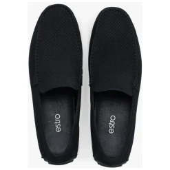 Perforated Nubuck Loafers
