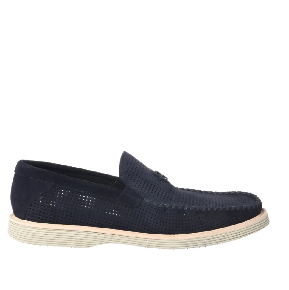 Perforated Suede Loafer