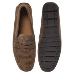Perforated Suede Loafer