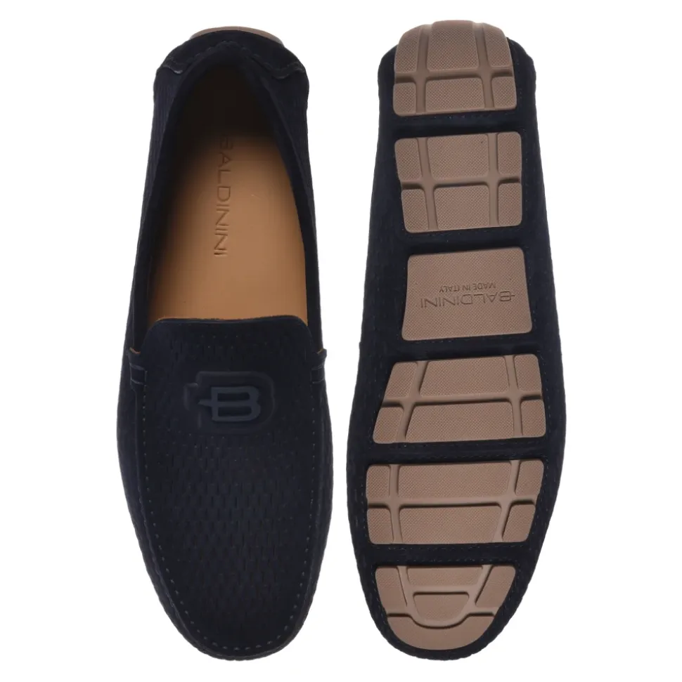 Perforated Suede Loafer