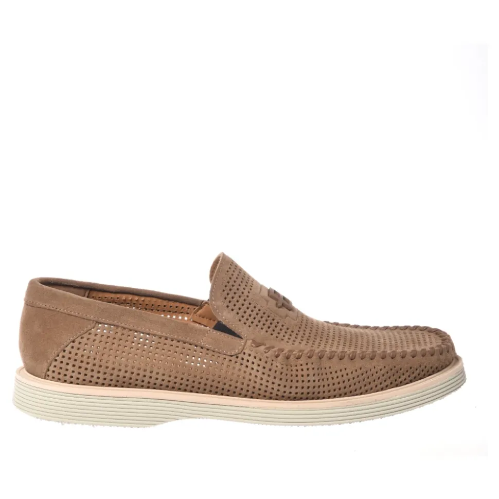 Perforated Suede Loafer