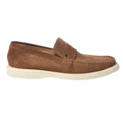 Perforated Suede Loafer