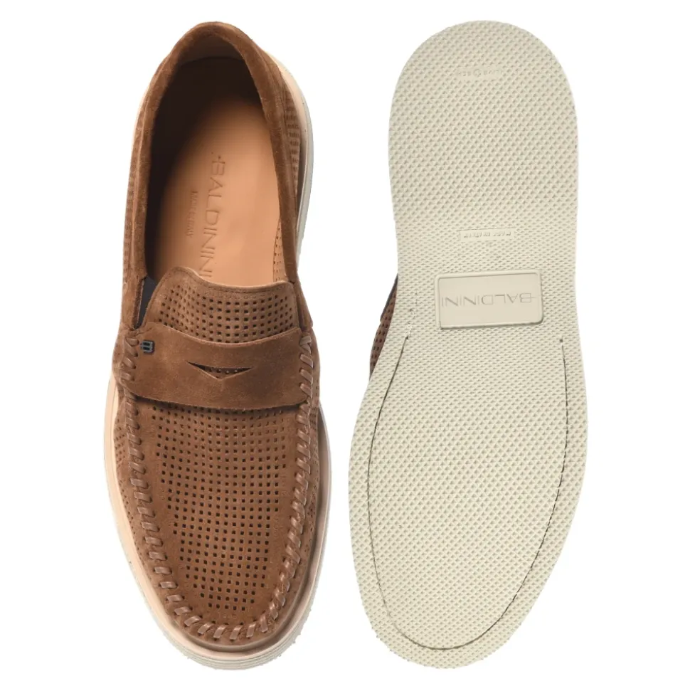 Perforated Suede Loafer