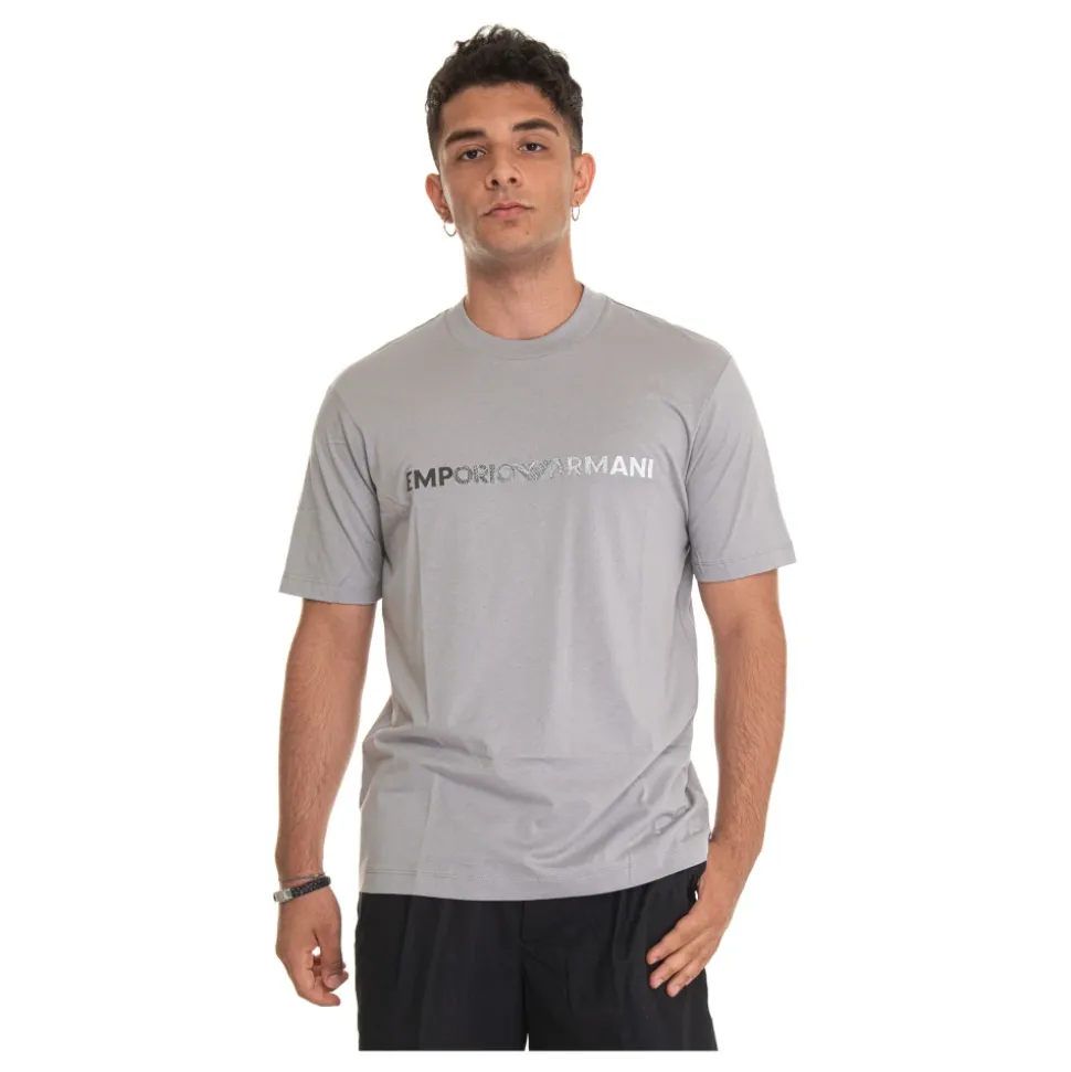 Pima Jersey T-shirt with Logo Embroidery