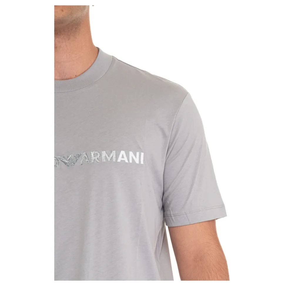 Pima Jersey T-shirt with Logo Embroidery