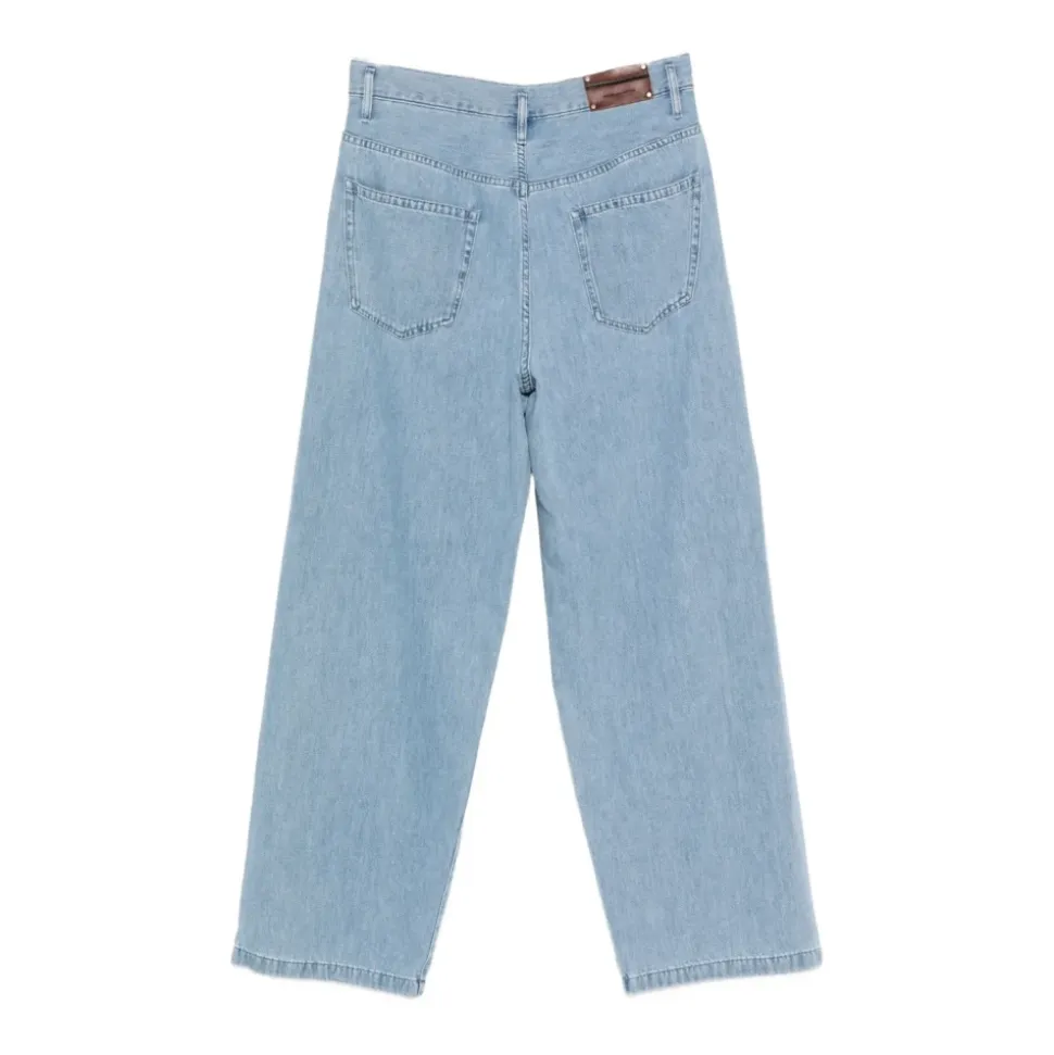 Pleated Jeans