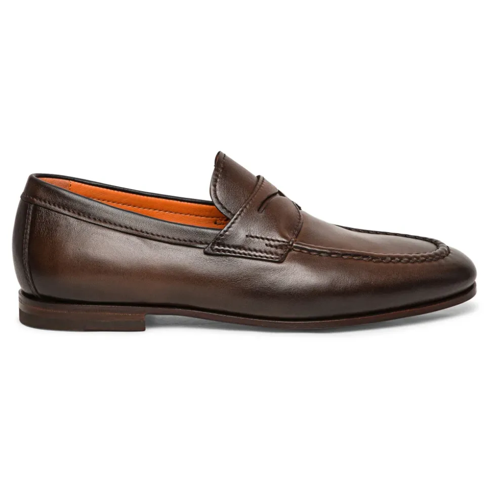 Polished Leather Penny Loafer