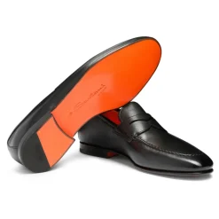 Polished Leather Penny Loafer