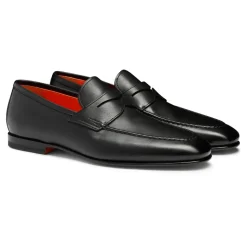 Polished Leather Penny Loafer