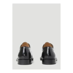 Polished Leather Tabi Lace-Up Shoes
