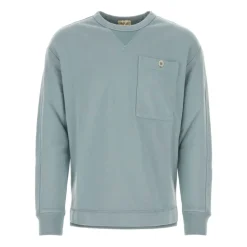 Powder blue cotton sweatshirt