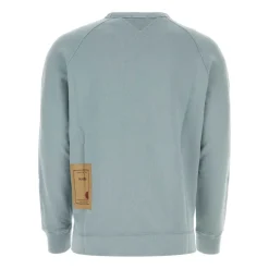 Powder blue cotton sweatshirt